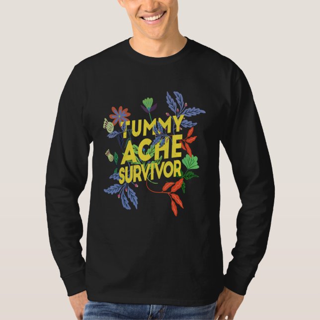 Camiseta Tummy Ache Survivor  Stomach Ache IBS 8 (Frente)