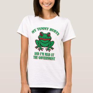Camiseta Tummy dói e estou louco no Governo