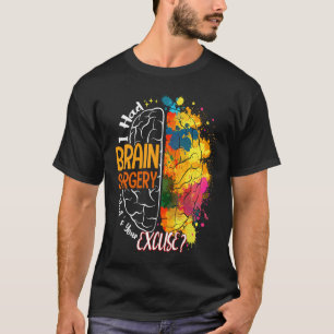 Camiseta Tumor cerebral Awarene Eu tive cirurgias cerebrais