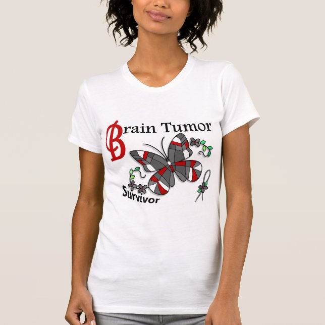 Camiseta Tumor cerebral do sobrevivente 6 (Frente)