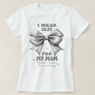 Camiseta Tumor Do Cérebro Da cinza Eu Visto Cinzas Para Min