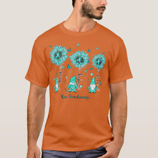 Camiseta Tumor ósseo Sensibilização Gnomo esperança girasso
