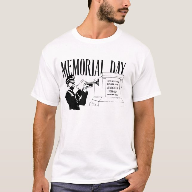 Camiseta Túmulo do Memorial Day do desconhecido (Frente)