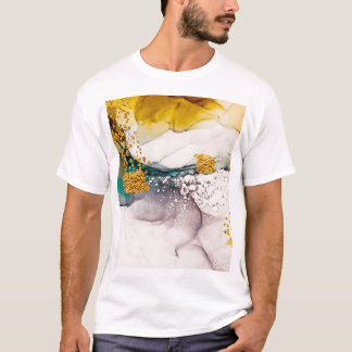 Camiseta Tumura do Pastel: ouro espirra arte.