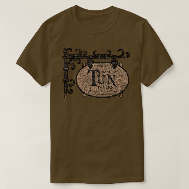 Camiseta Tun Tavern Birthplace of the Marine Corps Semper F (Frente do Design)