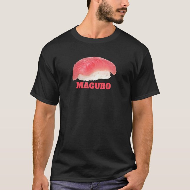 Camiseta Tuna Sushi Comida Maguro Nigiri Para Um Japano (Frente)