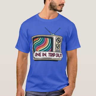 Camiseta Tune Inrip Out PsychedelicV retro 70s girl