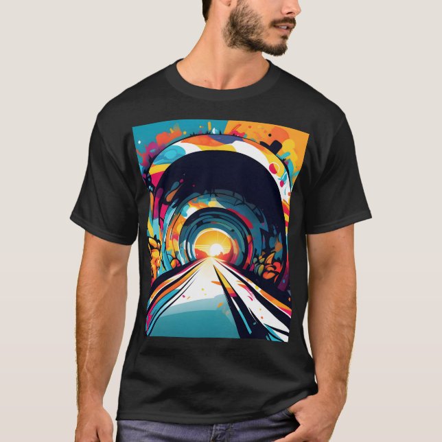 Camiseta Túnel com arte de Grafite (Frente)