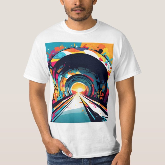Camiseta Túnel com arte de Grafite (Frente)