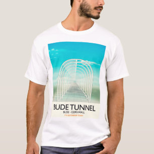 Camiseta Túnel de Bude, poster de viagens da paródia de