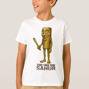 Camiseta Tung Tung Tung Sahur - Crianças Italianas Engraçad