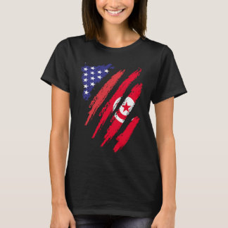 Camiseta Tunisia American Grown Flag USA Patriot Heritage M