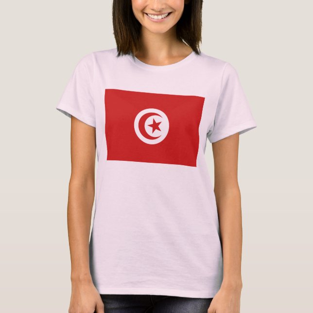 Camiseta Tunísia Flag x Map T-Shirt (Frente)
