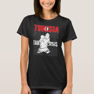 Camiseta Tunísia Mesa de apoio à Tunísia Ping Pong Te