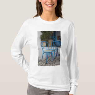 Camiseta Tunísia, Sidi Bou Said, cadeiras de café