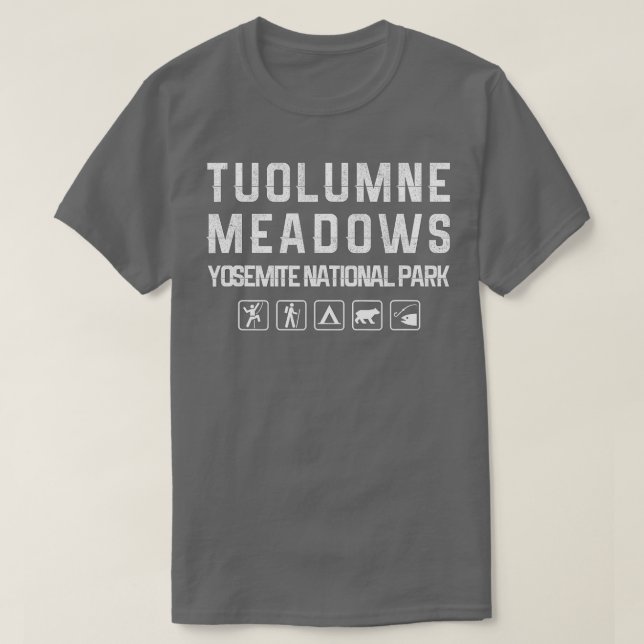 Camiseta Tuolumne Meadows, Yosemite ao ar livre  (Frente do Design)
