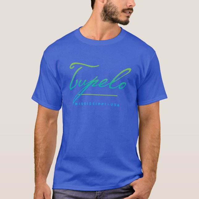 Camiseta Tupelo Mississippi Super Tamanho (Frente)
