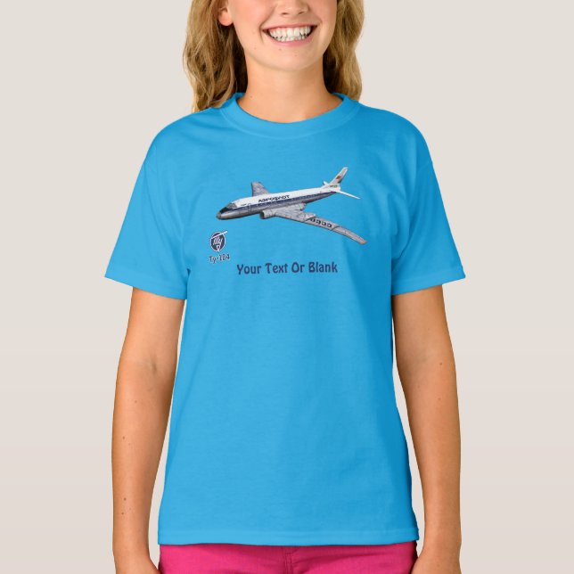 Camiseta Tupolev (Т у о л е в) Tu-104 (Frente)