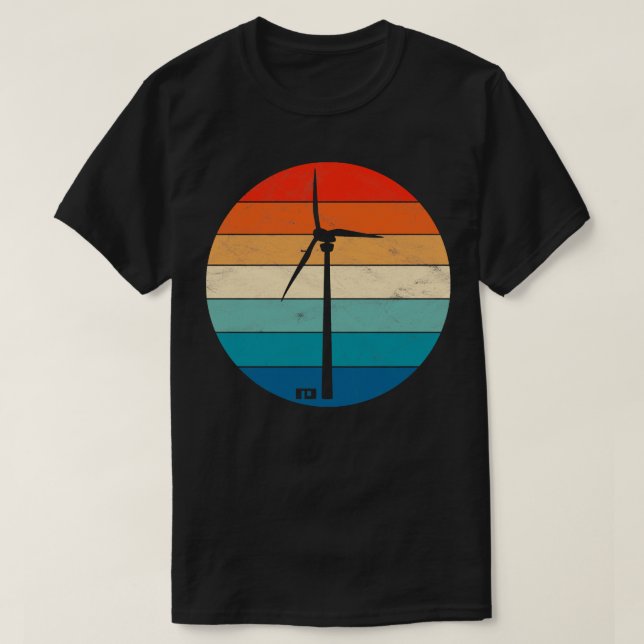 Camiseta Turbina Eólica (Frente do Design)