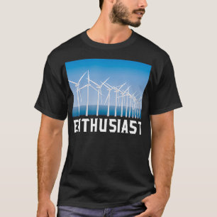 Camiseta Turbina Eólica Renovável Entusiasta Energética Ren
