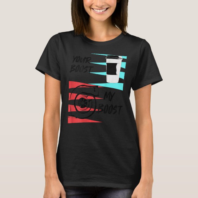 Camiseta Turbo Boost Drift Car with Coffee Racing (Frente)