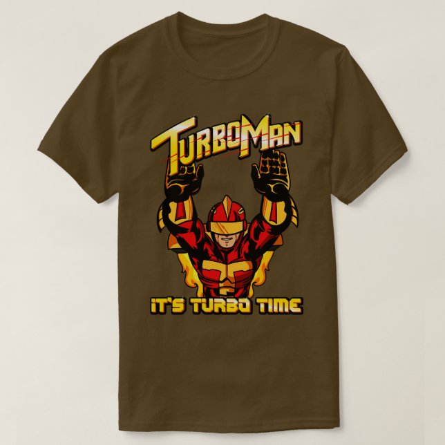 Camiseta Turbo Man É O Tempo Turbo (Frente do Design)