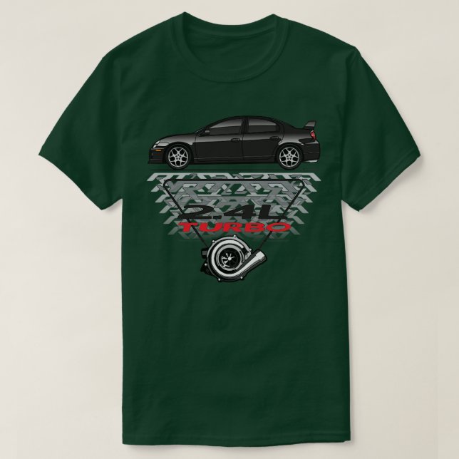 Camiseta Turbo Preto (Frente do Design)