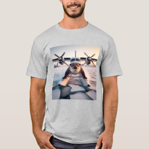 Camiseta Turbo Prop Twin Engine Float Plane Bush Canadá