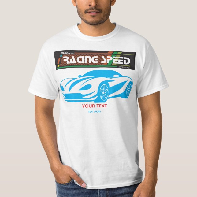 Camiseta Turbo Racing Speed Car – Performance Auto Art (Frente)