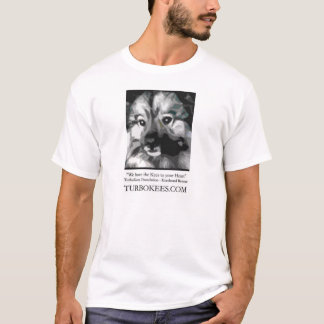 Camiseta Turbokees.com adota um keeshond