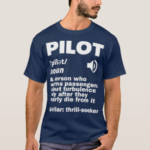 Camiseta Turbulência na definição de piloto engraçada 2