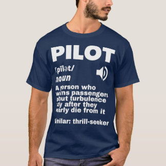 Camiseta Turbulência na definição de piloto engraçada 2