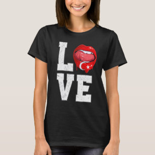 Camiseta Turca Bandeira Futebol Fan Love Turk