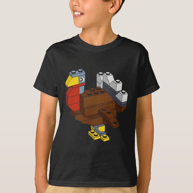 Camiseta Turca Bloco de Ação de Graças Mestre do Edifício B (Frente)