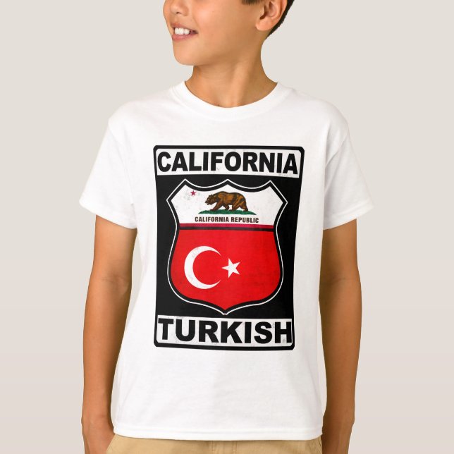 Camiseta Turca da Califórnia Americana (Frente)
