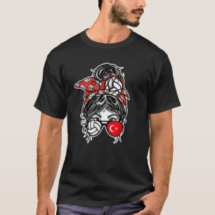 Camiseta Turca de Voleibol Mensagem de Cabelo Turco Fla