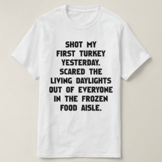 Camiseta Turca disparada. T-Shirt Piada Engraçado