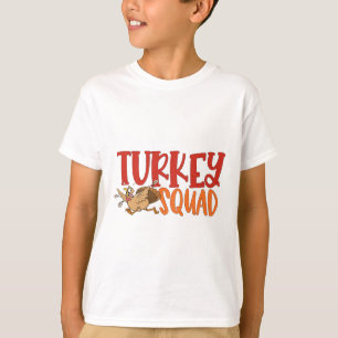 Camiseta Turca Trot Squad Engraçado Ação de Graças Correspo