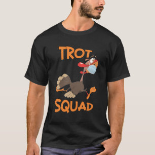 Camiseta Turca Trot Squad Mask Engraçado Dia de Ação de Gra