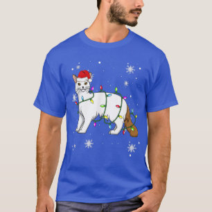 Camiseta Turca Van Cat Natal Luzes Natal Cat San
