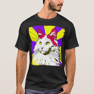 Camiseta Turco Angora Art Cat Lover Gift 3