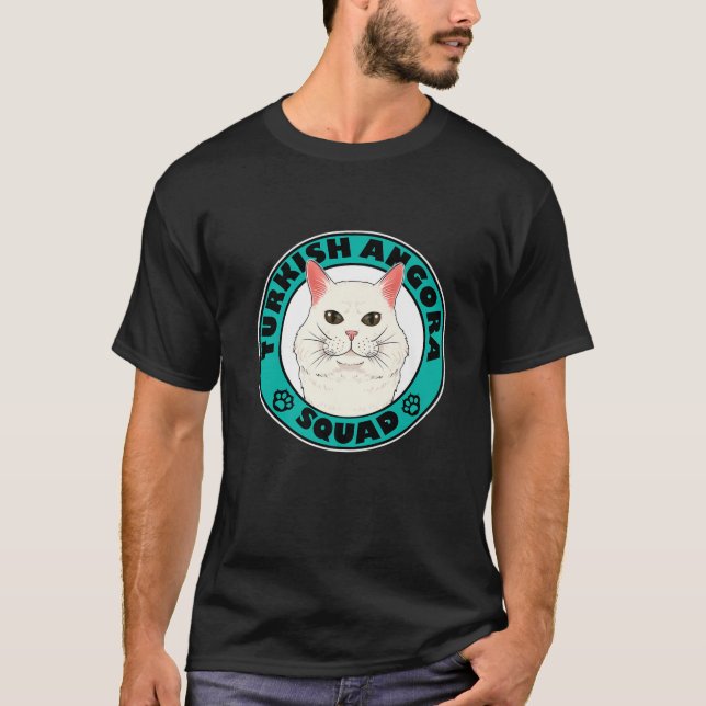 Camiseta Turco Angora Squad I Gata Por Atrás de Angora Turc (Frente)