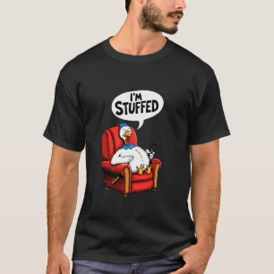 Camiseta Turco de Ação de Graças com Cheio Sonolento na Tur