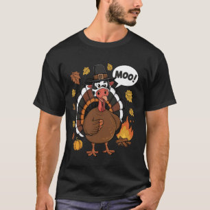 Camiseta Turco Moo Engraçado Ação de Graças Cachorro Caco