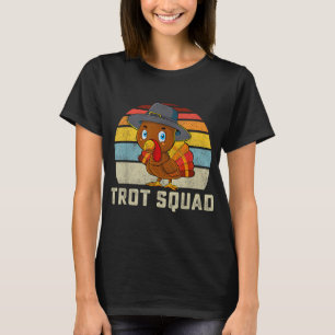 Camiseta Turco Trot Squad Corre de Ação de Graças Homens de