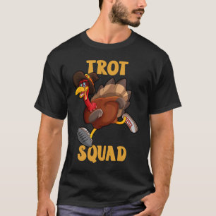 Camiseta Turco Trot Squad Dia de Ação de Graças 5 K Executa