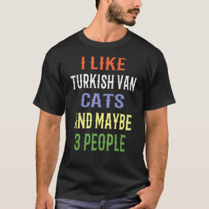 Camiseta Turco Van I Gosta De Gatos Turcos E Talvez 3 Pe