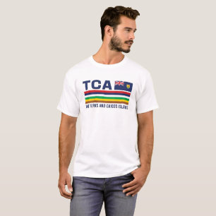 Camiseta Turcos e Caicos Design ISO Alpha 3