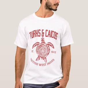 Camiseta Turcos e Caicos Indias Ocidentais Britânicas
