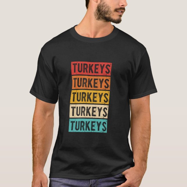 Camiseta Turcos - Retro Turquia Restaurante Vintage Comida  (Frente)